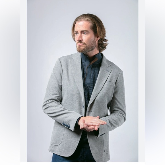 7 DOWNIE ST Voyager Grey Knit Sport Coat in Grey Size 44R NWOT - Picture 12 of 12